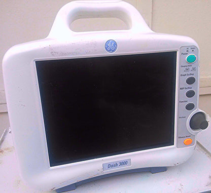 GE DASH 3000 Color Monitor ECG SPO2 Temperature CO NIBP