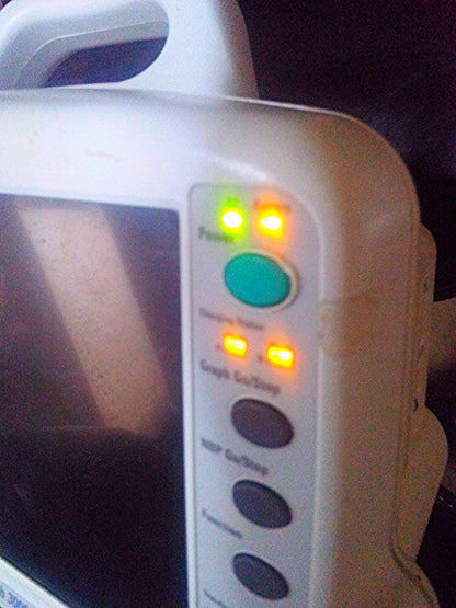 GE DASH 3000 Color Monitor ECG SPO2 Temperature CO NIBP