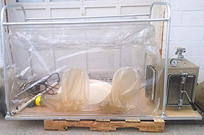 COY LAB VINYL MALC ANAEROBIC CHAMBER GLOVE BOX HOOD COMPLETE L@@K!!!