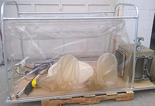 COY LAB VINYL MALC ANAEROBIC CHAMBER GLOVE BOX HOOD COMPLETE L@@K!!!
