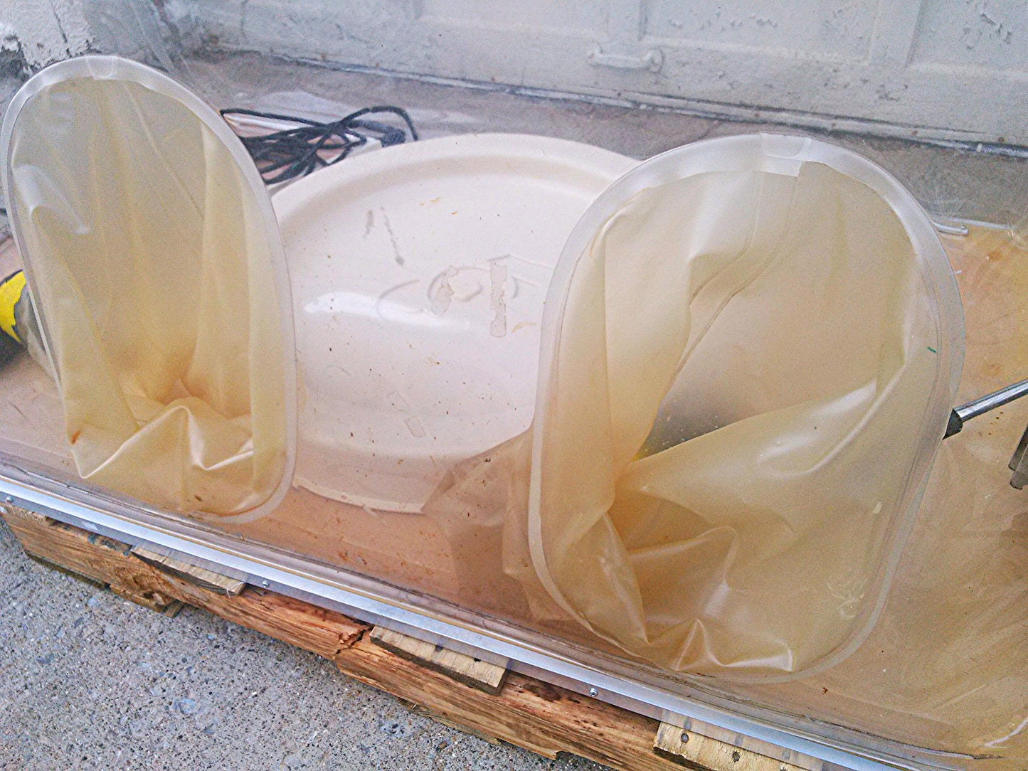 COY LAB VINYL MALC ANAEROBIC CHAMBER GLOVE BOX HOOD COMPLETE L@@K!!!