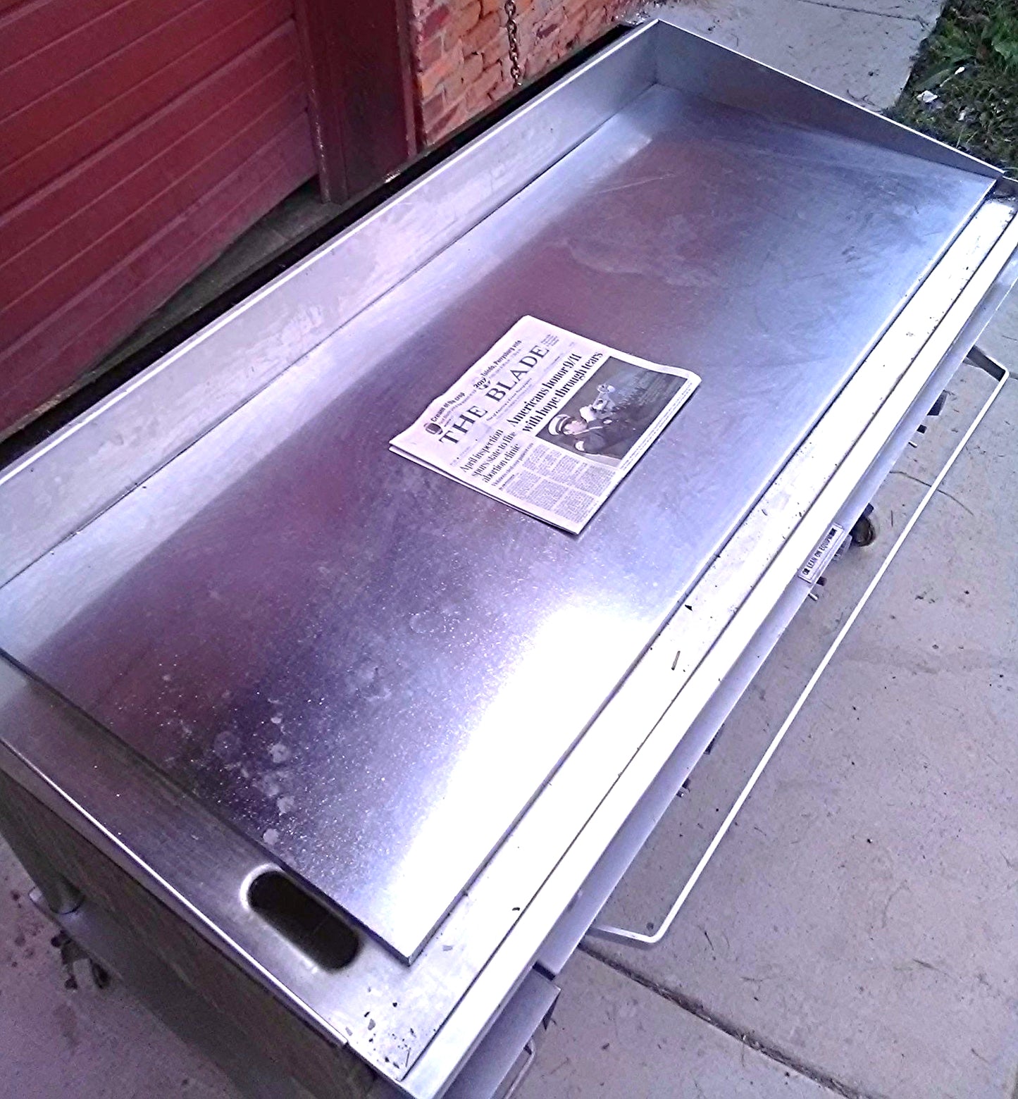 KEATING MIRACLEAN 60BFLD GAS GRILL GRIDDLE 60 x 30 & STAND ON WHEELS FREE SHIP