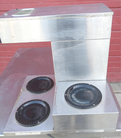 BUNN-O-MATIC 3 WARMER POUR OVER COFFEE BREWER MODEL UP17-3 FREE SHIPPING