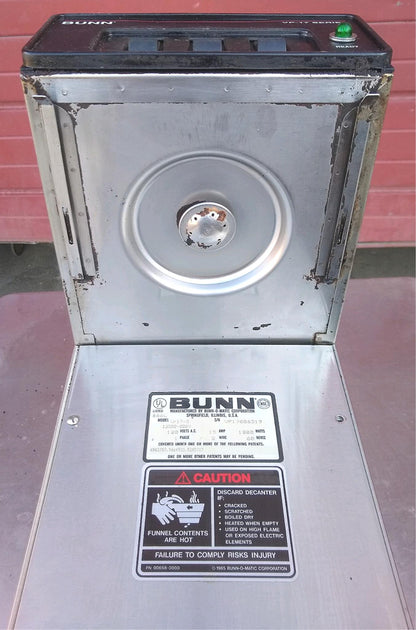 BUNN-O-MATIC 3 WARMER POUR OVER COFFEE BREWER MODEL UP17-3 FREE SHIPPING