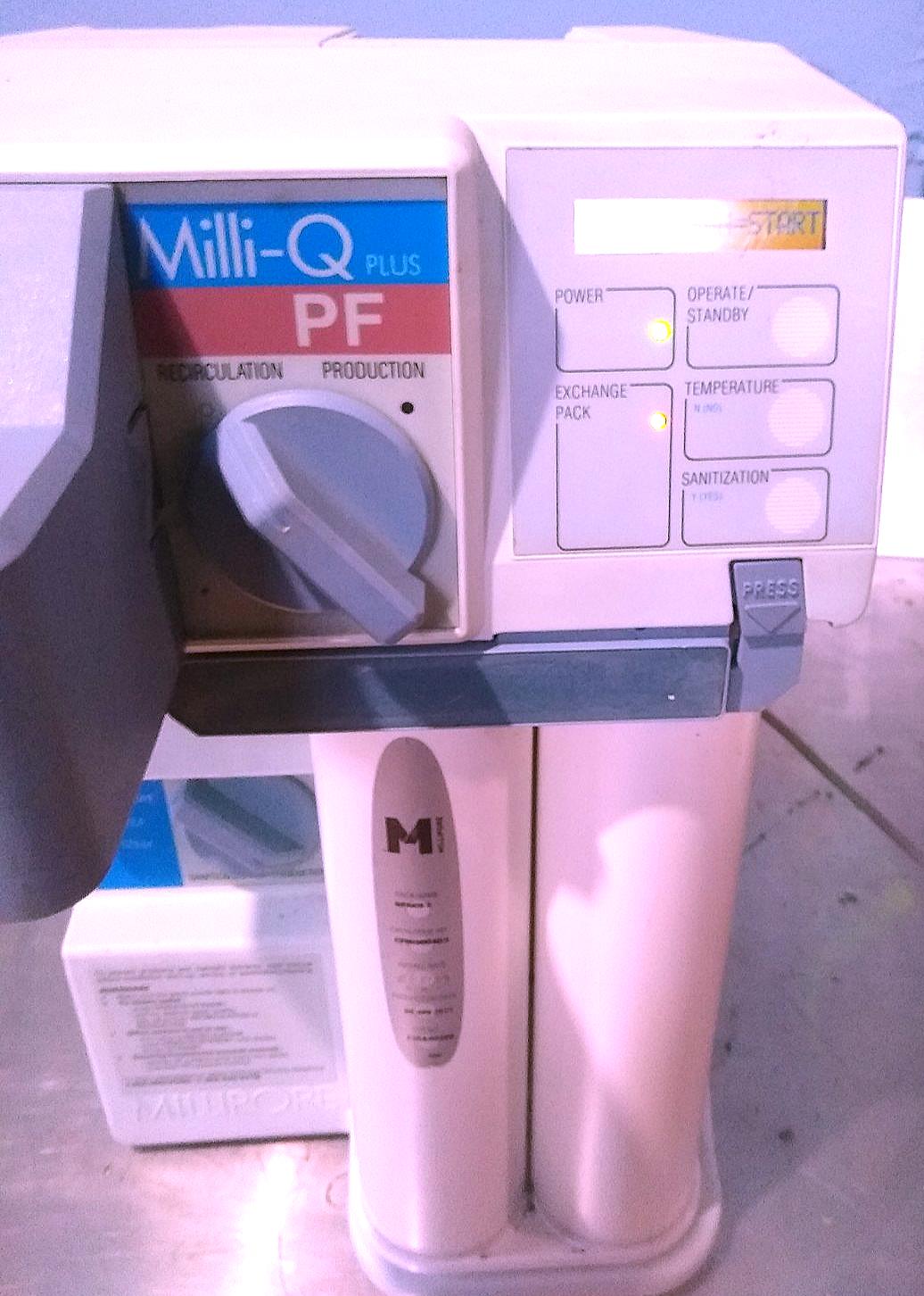 MILLI-Q PLUS PF WATER PURIFICATION SYSTEM FREE SHIPPING