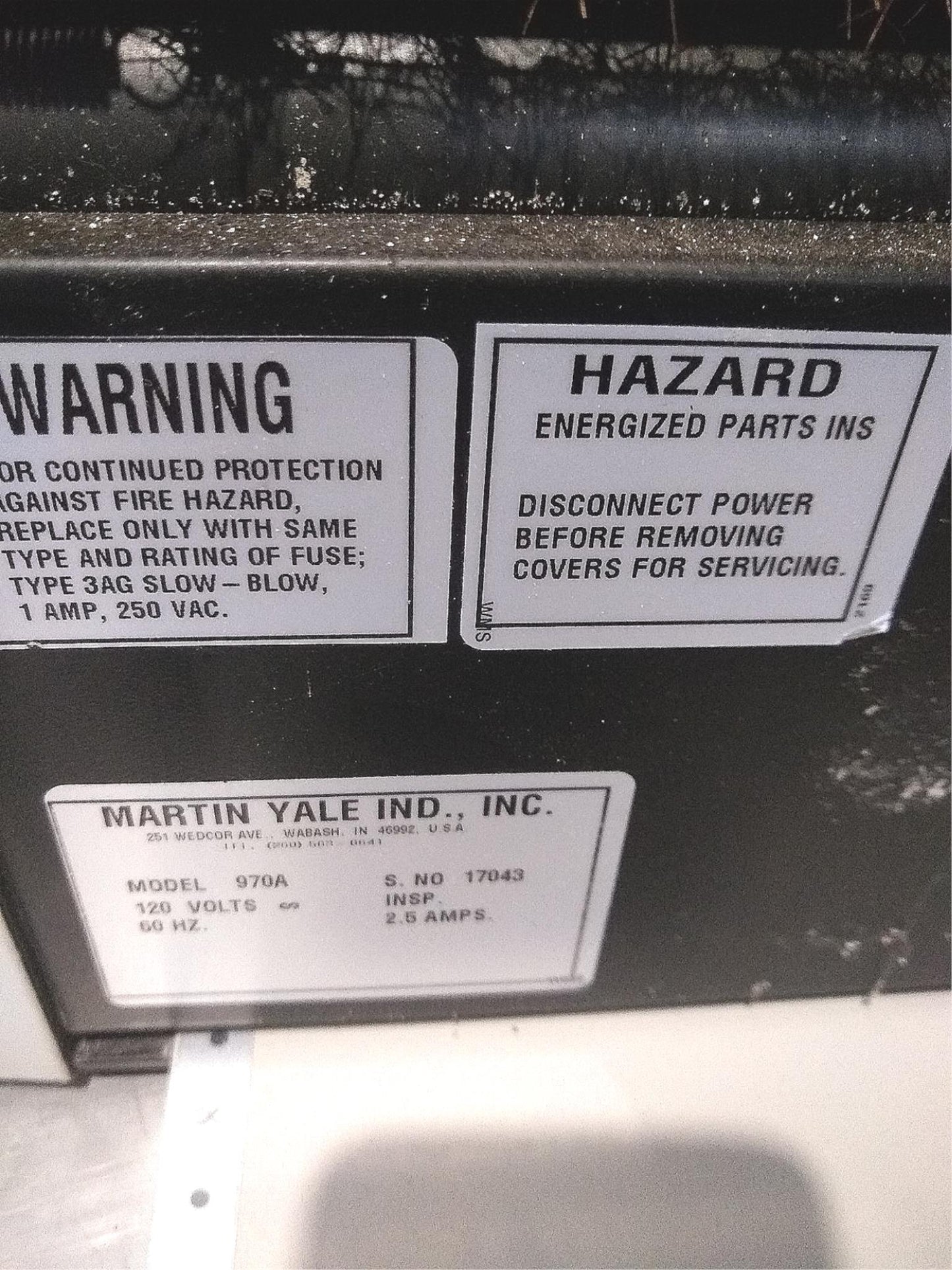 MARTIN YALE 970A BURSTER TABLE TOP 90 DAY WARRANTY WATCH VIDEO FREE SHIP