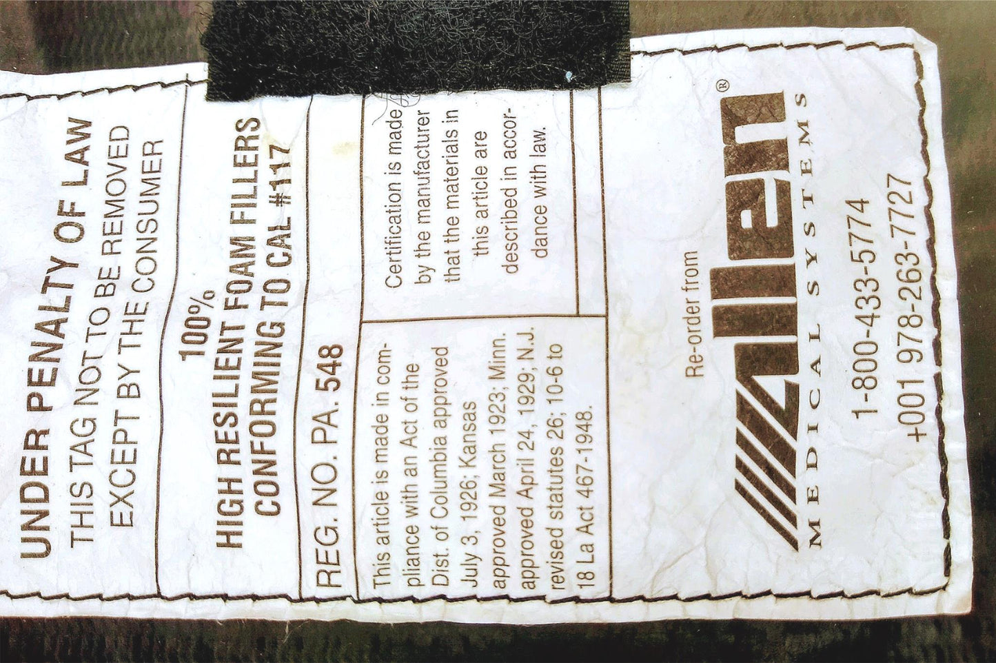 ALLEN MEDICAL® SHAMPAINE BEACH COUNTER TRACTION BRACE CHAIR SHOULDER POSITIONER