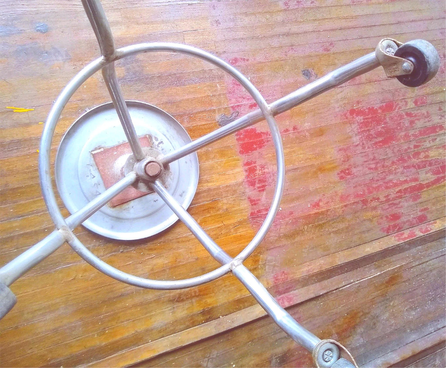 VINTAGE BLICKMAN STAINLESS STEEL MEDICAL LAB TATOO VETERINARY STOOL FREE SHIP