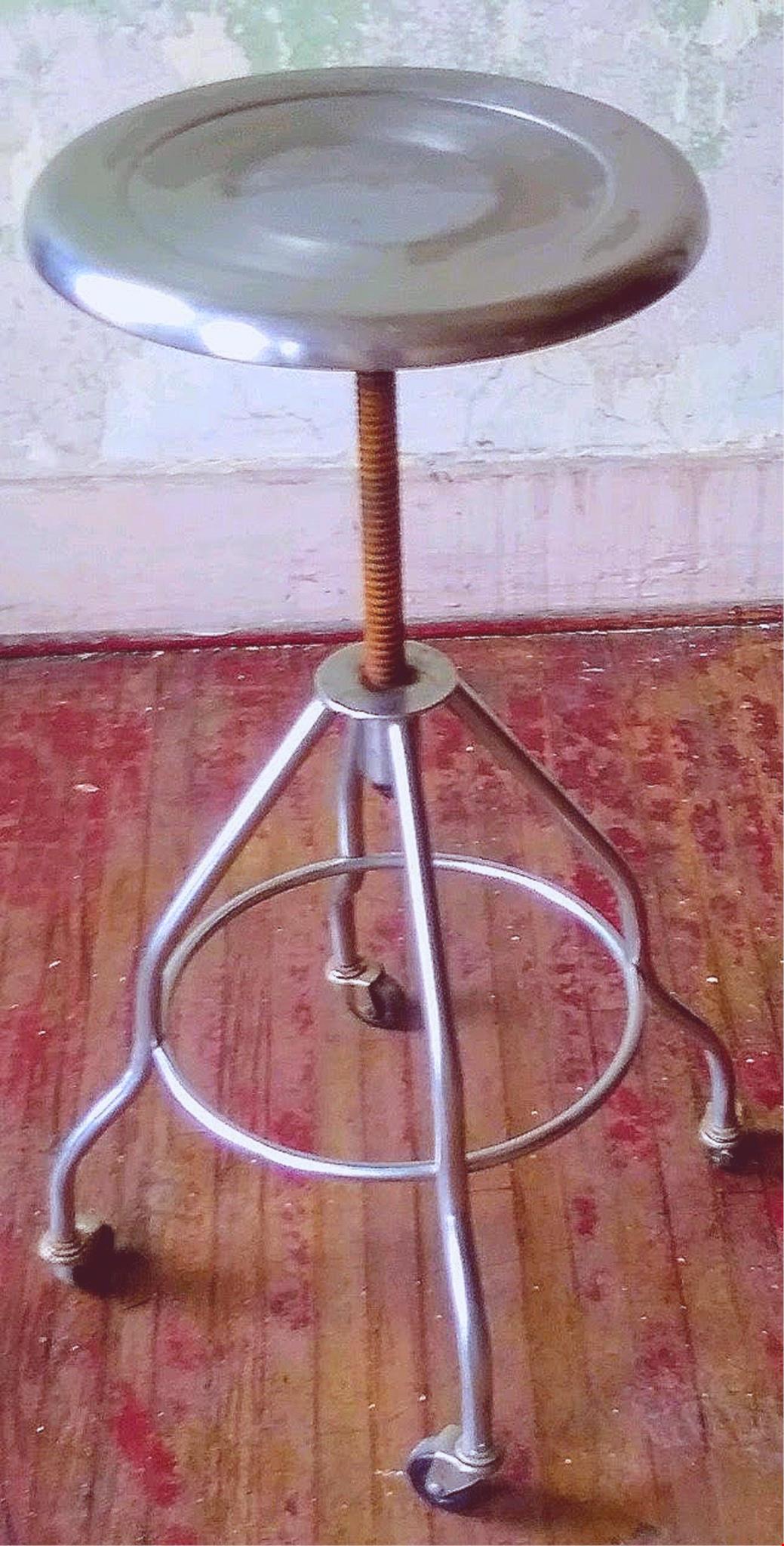 VINTAGE BLICKMAN STAINLESS STEEL DENTAL MEDICAL STOOL TATOO VETERINARY FREE SHIP