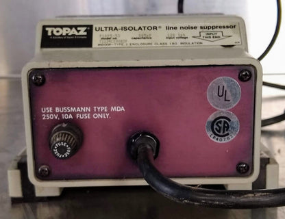 TOPAZ ULTRA-ISOLATOR NOISE SUPPRESSOR 91095-53 120 Volt 500Watts 100% FREE SHIP