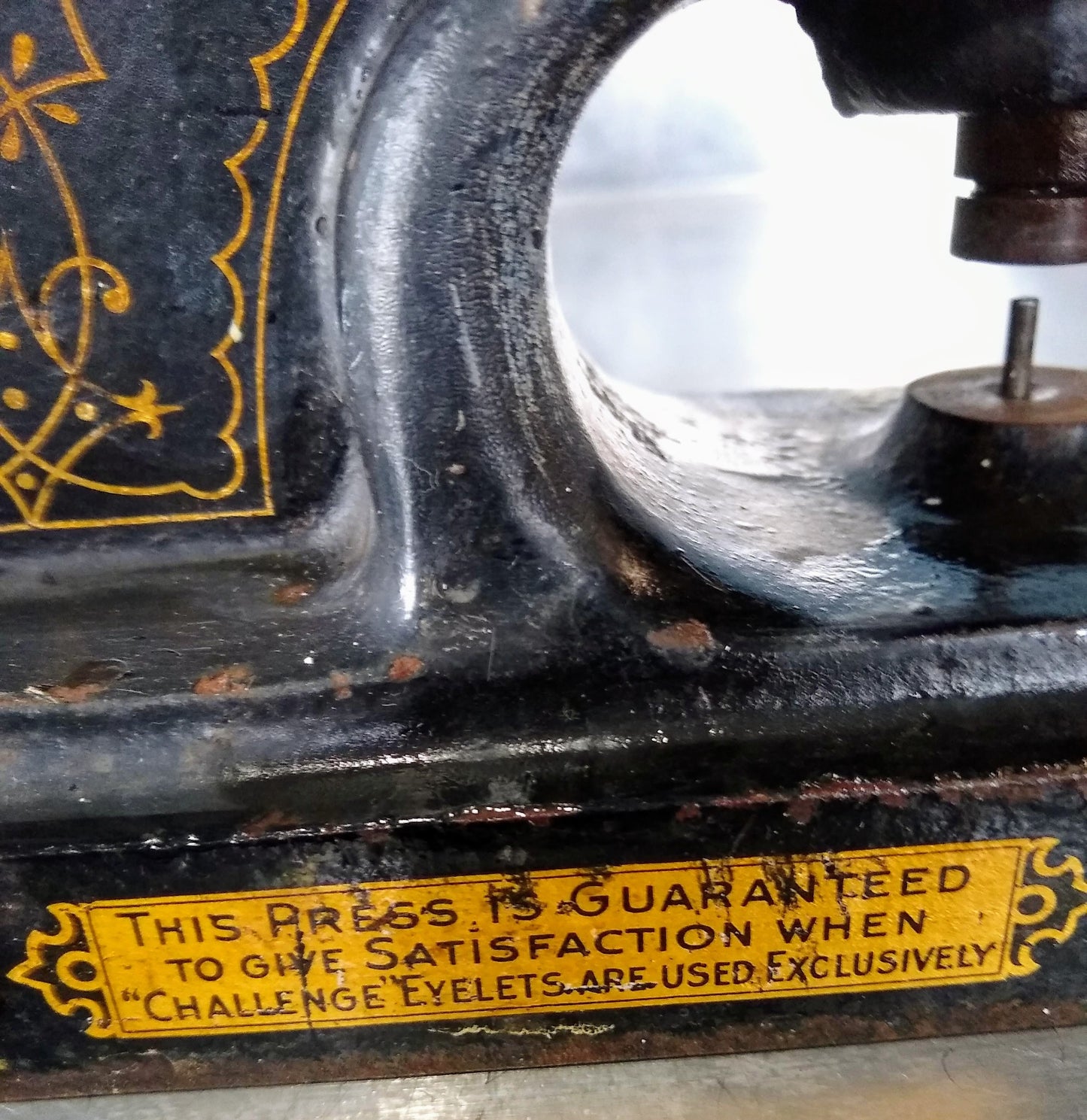 VINTAGE 1887 CHALLENGE EYELET PRESS NUMBER 2 PUNCH by E. L. SIBLEY FREE SHIPPING