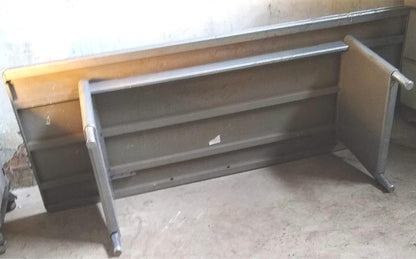 VINTAGE 1940's STEELCASE TANKER TABLE 96"x38"x29" RARE POINTED FEET FREE SHIPPIN