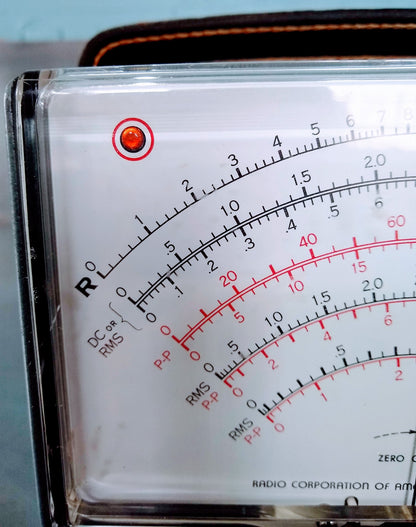 VINTAGE RCA VOLTOHMYST WV-98A with WG-299 PROBE VOLTAGE METER WARRANTY FREE SHIP