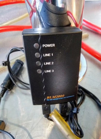 3 BLM 2000 ELECTRONIC BEER LINE MAINTENANC CLEANING KEG COUPLER TRIPLE TAP DRAFT