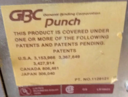 GBC 111PM-2 ELECTRIC PUNCH BOOKLET FOOT REMOTE 90DAYWARRANTY FREESHIP WATCHVIDEO
