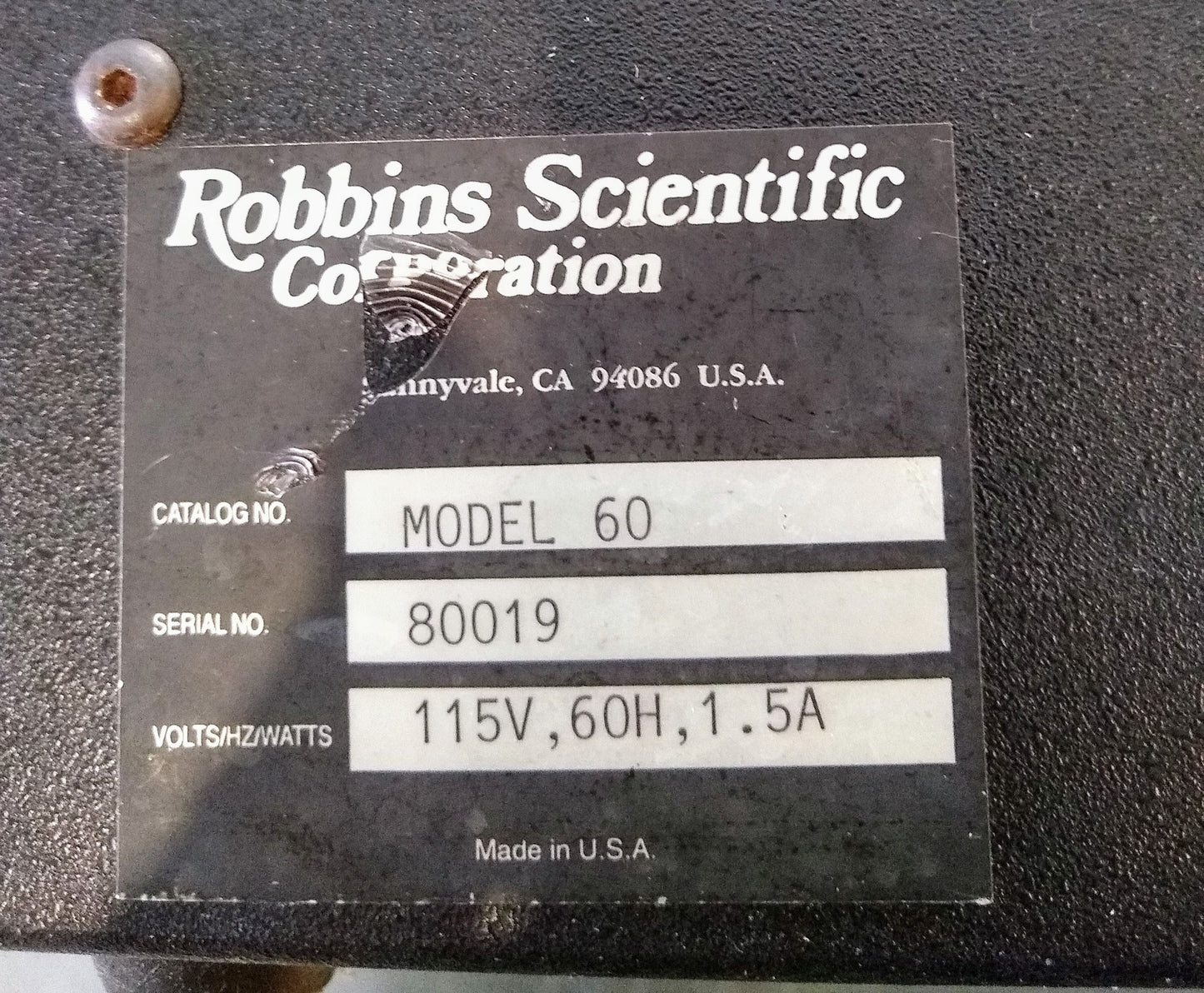 ROBBINS SCIENTIFIC MODEL 60 MICRO CENTRIFUGE 90DAYWARRANTY FREESHIP WATCHVIDEO
