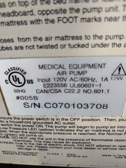 BANTEX LEGACY XL 15 LPM ALTERNATING PRESSURE AIR PUMP 90DAYWARRANTY FREE SHIP