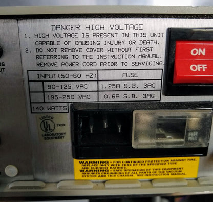 HP HEWLETT PA 59822B DIGITAL IONIZATION GAUGE CONTROLLER 90DAYWARRANTY FREE SHIP