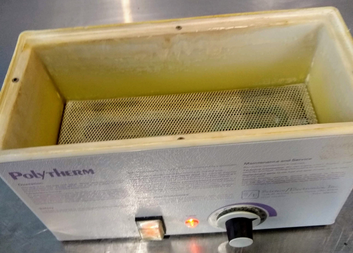 POLYTHERM TYPE PY-1 4 LITER HEATED WATER BATH with LID 90DAYWARRANTY FREE SHIP