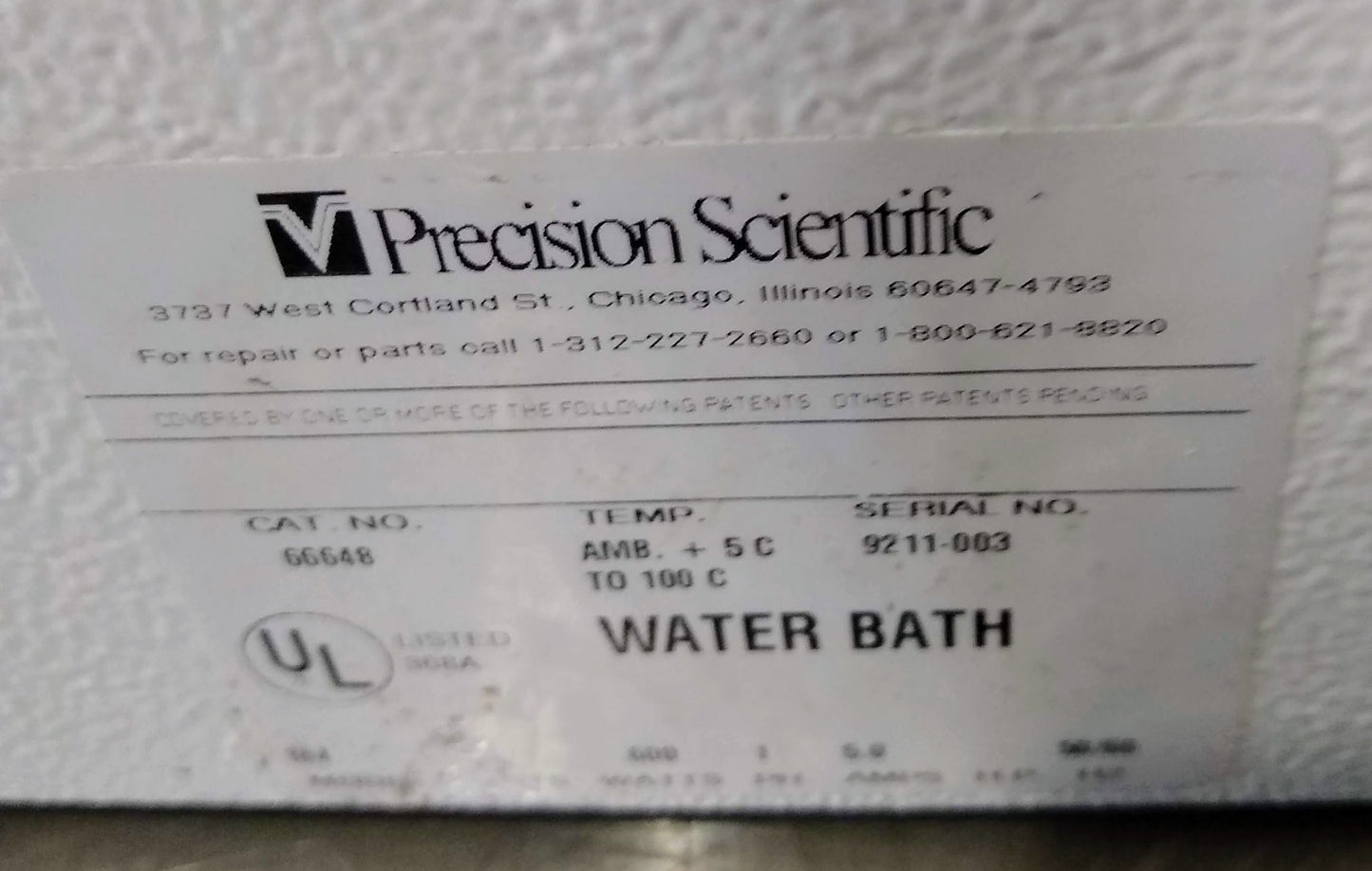 PRECISION SCIENTIFIC 183 HEATED WATER BATH with COVER 90DAYWARRANTY FREESHIPPING