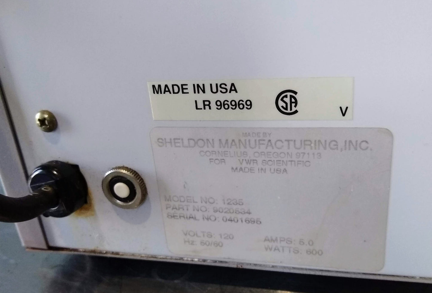 SHELDON VWR 1235 HEATED 4 Liter WATER BATH with COVER 90 DAY WARRANTY FREE SHIP