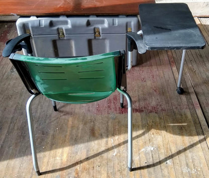 LOT 10 VECTA STEELCASE COALESSE X-STACK GREEN CHAIRS TABLET CUP HOLDER FREE SHIP