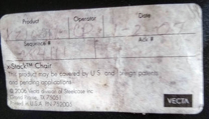 LOT 10 VECTA STEELCASE COALESSE X-STACK GREEN CHAIRS TABLET CUP HOLDER FREE SHIP