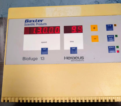 HERAEUS BAXTER BIOFUGE 13 LABOFUGE 200 & ROTOR 90DAYWARRANTY FREESHIP WATCHVIDEO