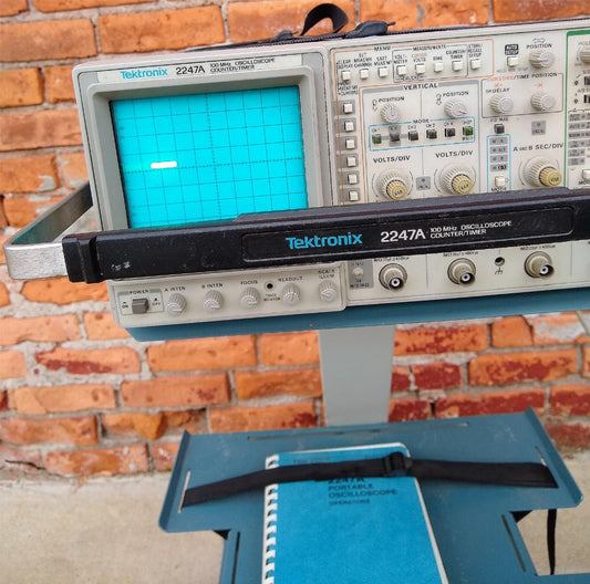 TEKTRONIX 2247A OSCILLOSCOPE MANUAL & K212 PORTABLE INSTRUMENT CART FREESHIPPING