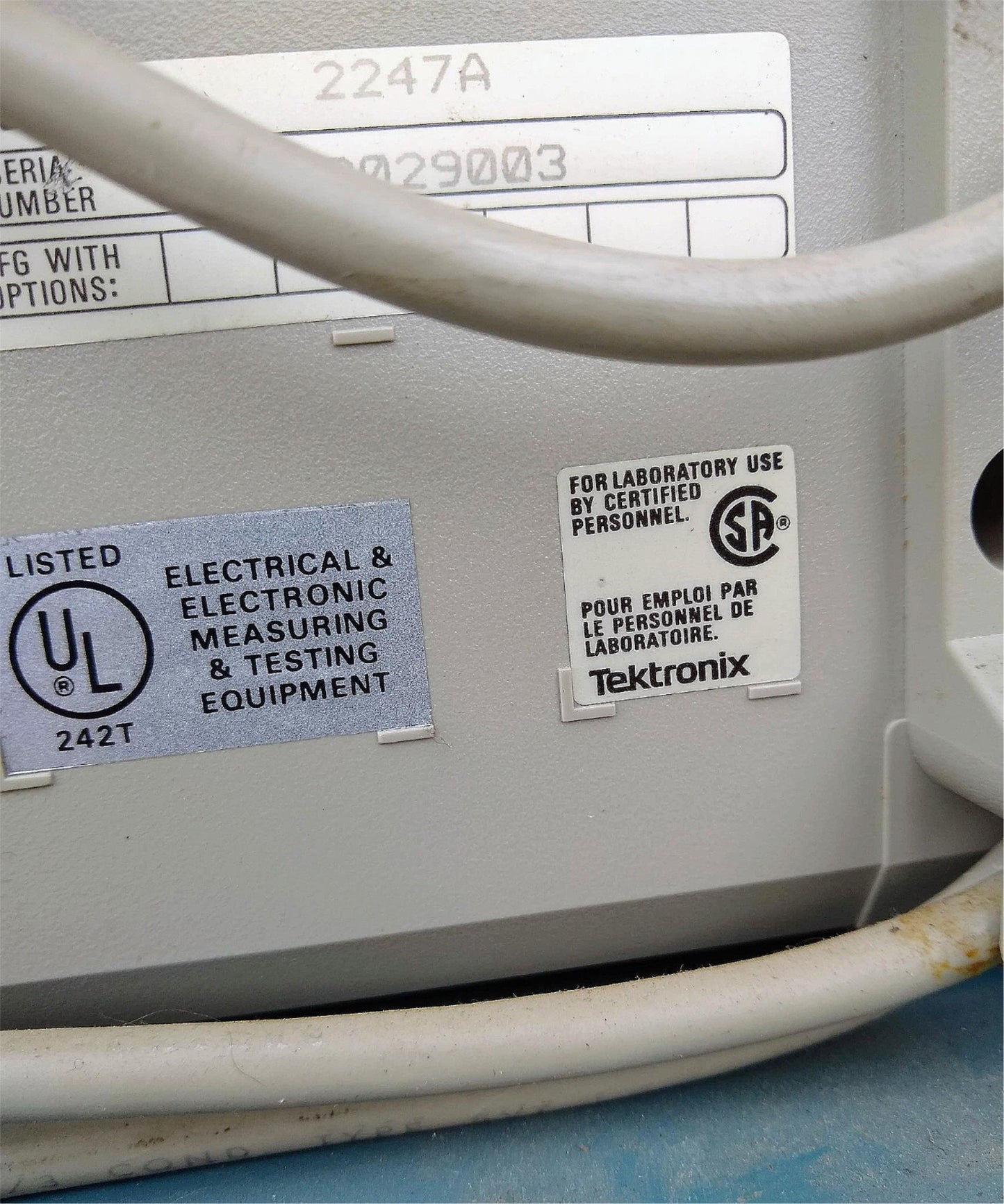TEKTRONIX 2247A OSCILLOSCOPE MANUAL & K212 PORTABLE INSTRUMENT CART FREESHIPPING