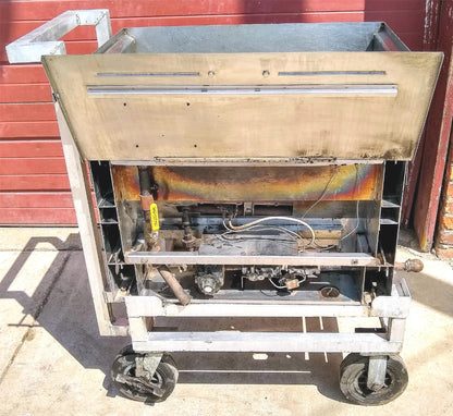 GOLD MEDAL 5099NS Six-Cake Funnel DOUGHNUT PROPANE GAS FRYER CART FREE SHIPPING