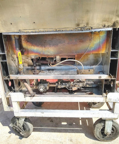 GOLD MEDAL 5099NS Six-Cake Funnel DOUGHNUT PROPANE GAS FRYER CART FREE SHIPPING