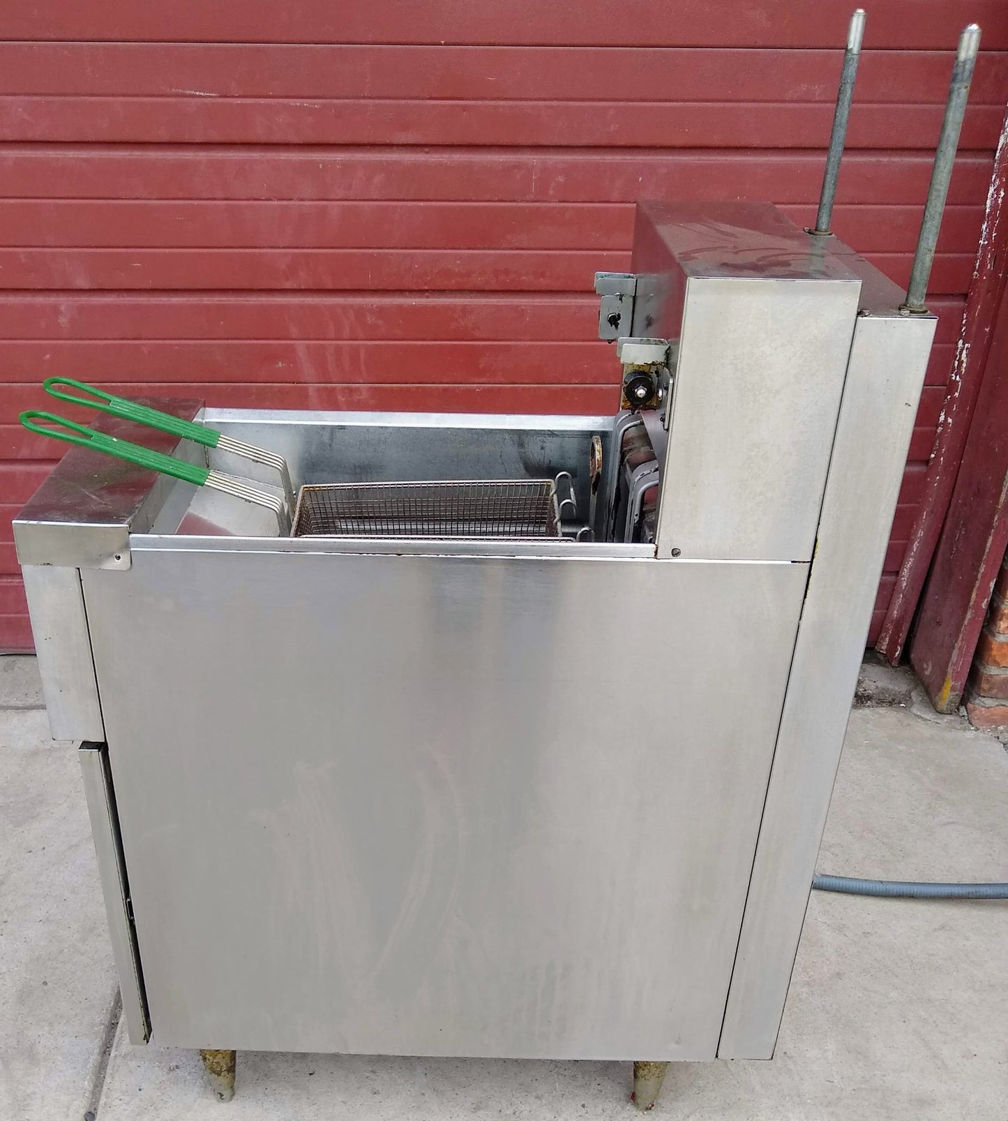 FRYMASTER H17BLSC 3 PHASE ELECTRIC 41.2AMPS DEEP FRYER CART FREE SHIPPING
