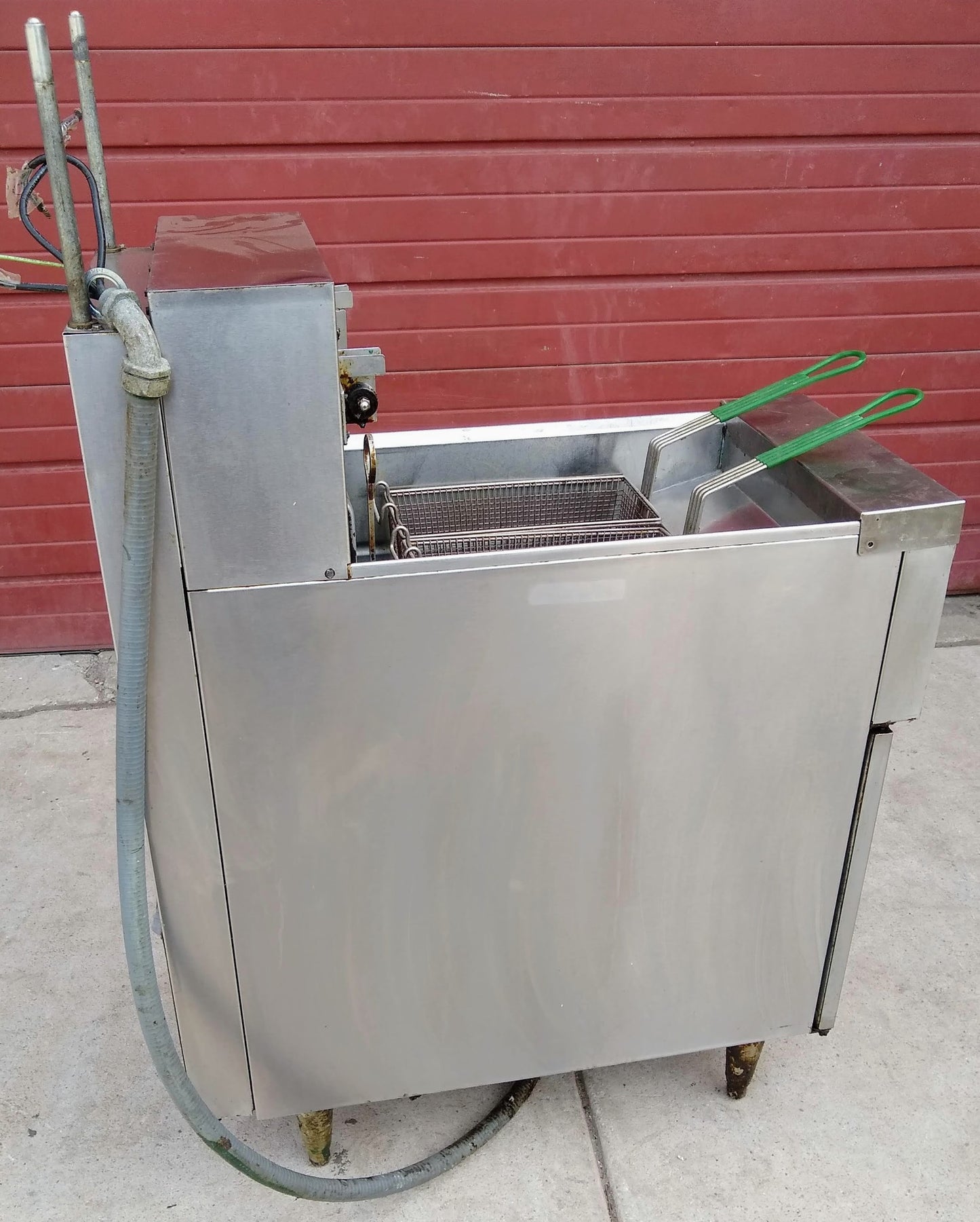 FRYMASTER H17BLSC 3 PHASE ELECTRIC 41.2AMPS DEEP FRYER CART FREE SHIPPING