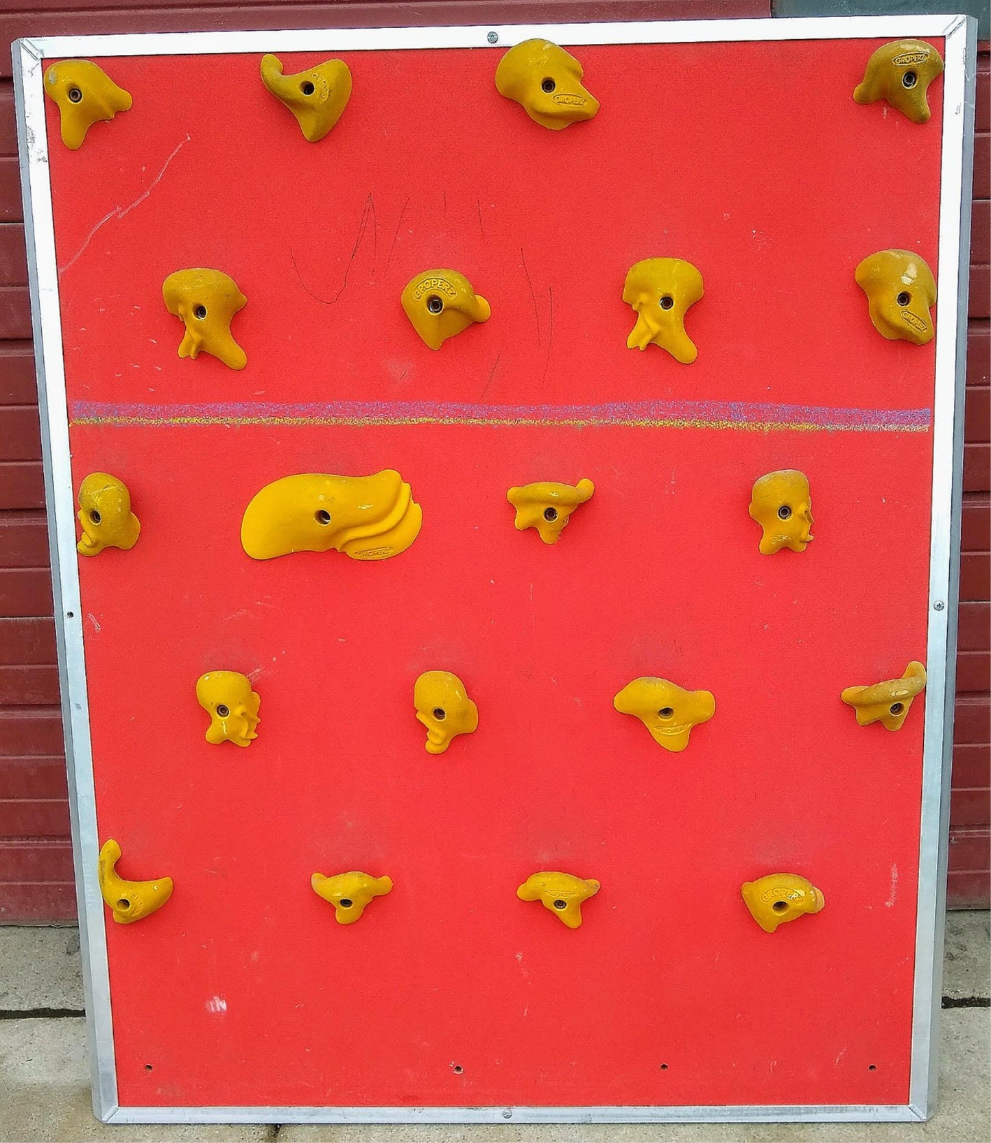 THREE HEAVY DUTY 60.5" x 49.5" GROPERZ INDOOR ROCK CLIMB HOLD PANELS FREE SHIP