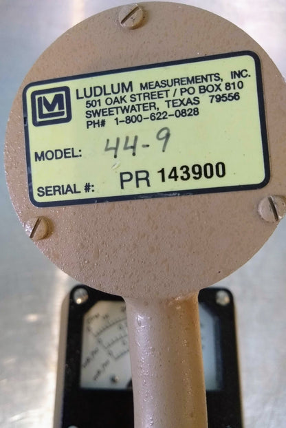 LUDLUM 3 SURVEY METER & 44-9 ALPHA BETA GAMMA RADIATION DETECTOR MANUAL FREESHIP