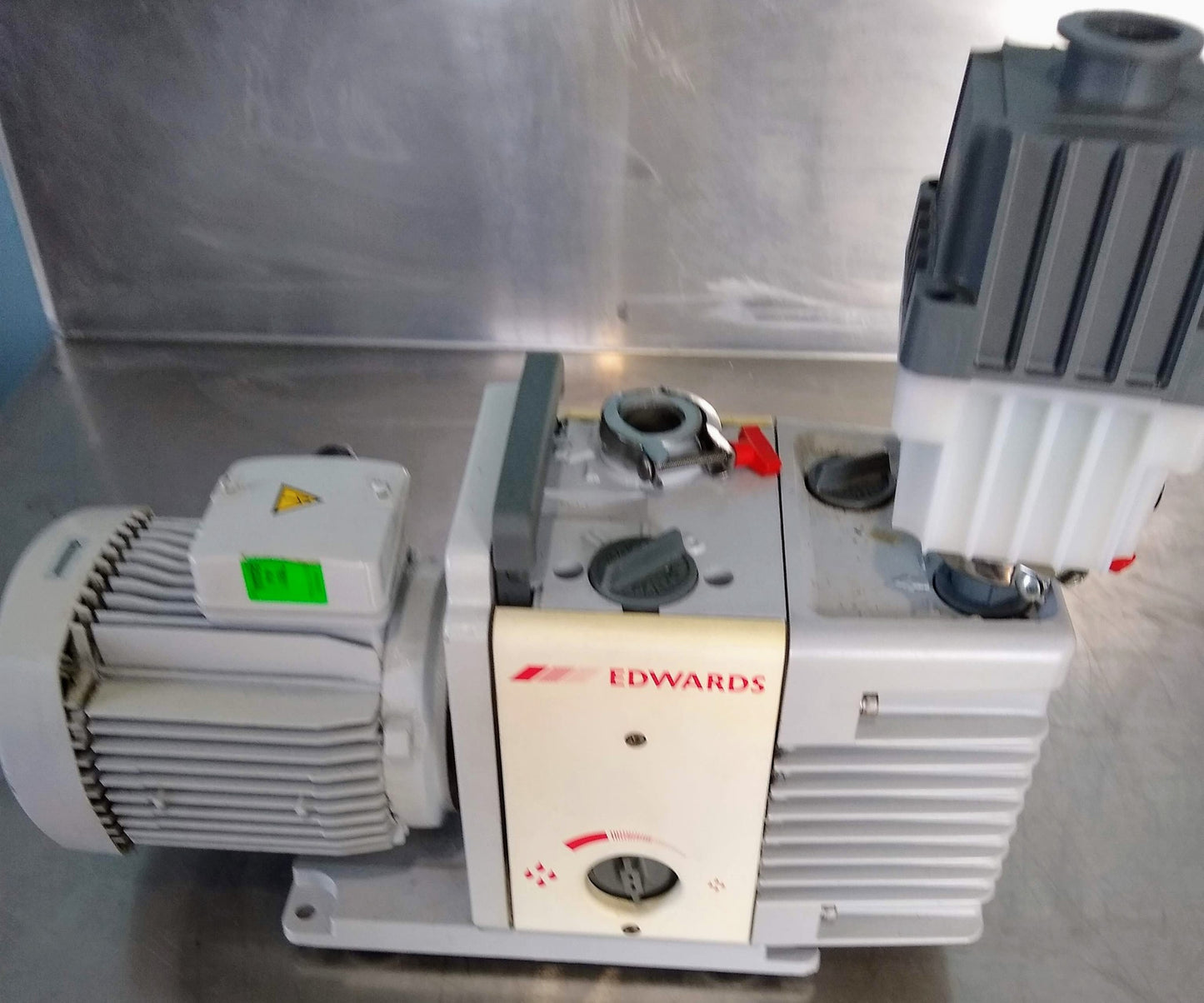 SPECIAL & RARE EDWARDS 3PHASE RV5 ROTARY VANE VACUUM PUMP w/OIL FILTER FREE SHIP