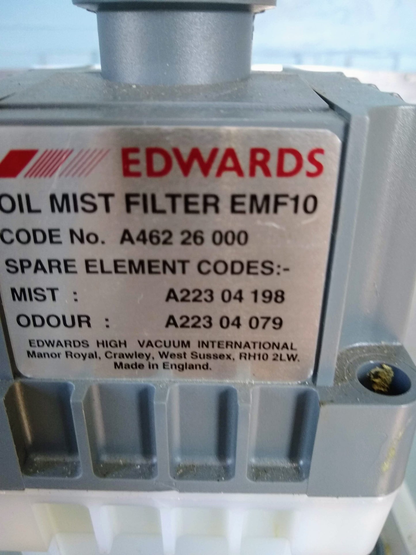 SPECIAL & RARE EDWARDS 3PHASE RV5 ROTARY VANE VACUUM PUMP w/OIL FILTER FREE SHIP