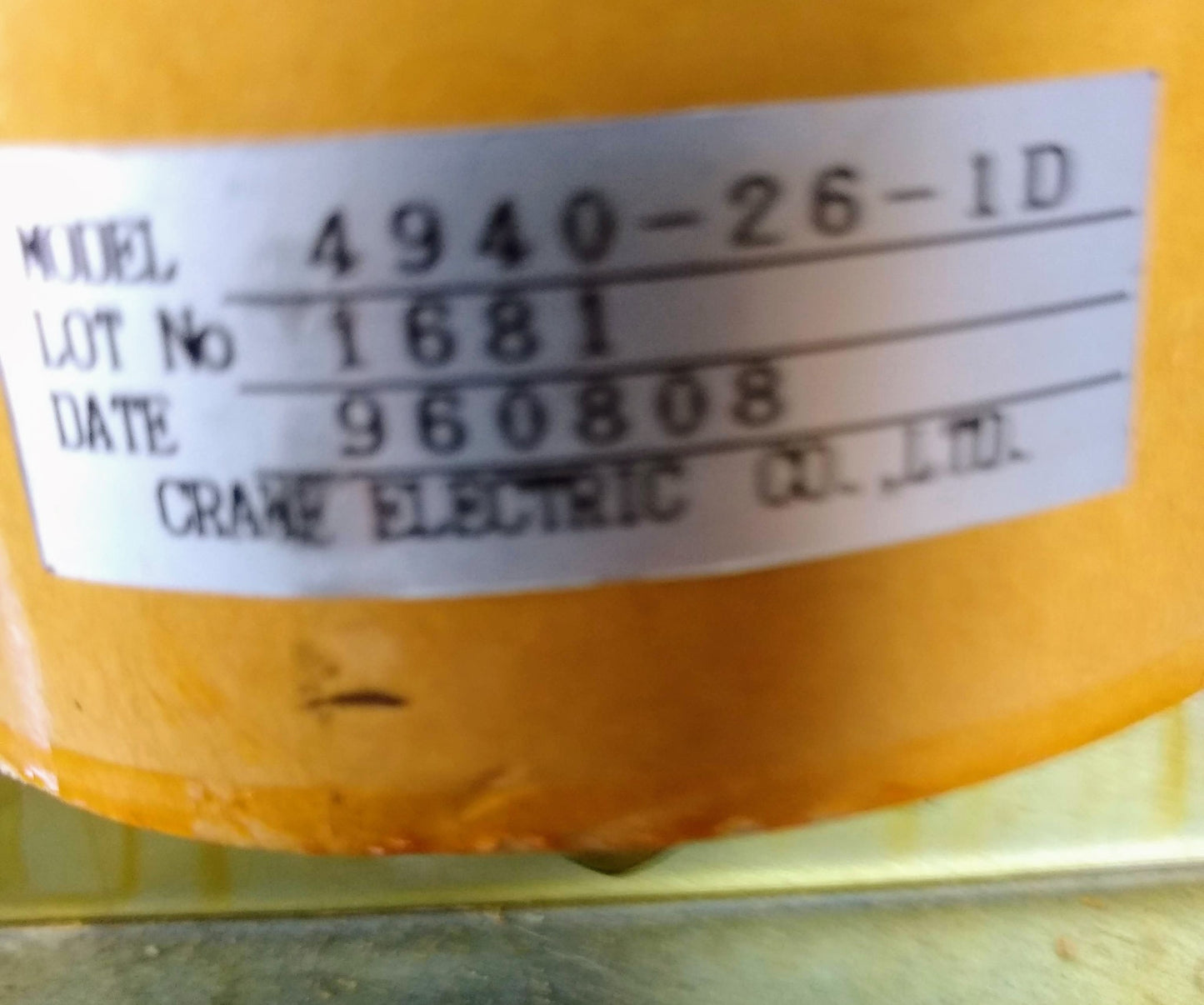 CRANE ELECTRIC 4940-26-1D 200V to 33VDC STEP-DOWN TRANSFORMER FREE SHIPPING