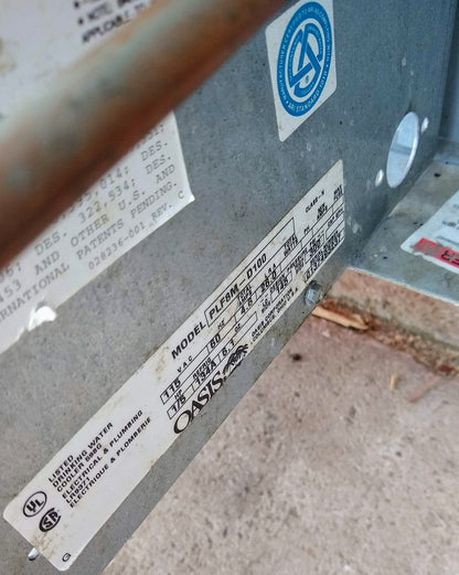 ON-A-WALL 8 Gph OASIS WATER COOLER PLF8M D100 WATER FOUNTAIN FREE SHIP