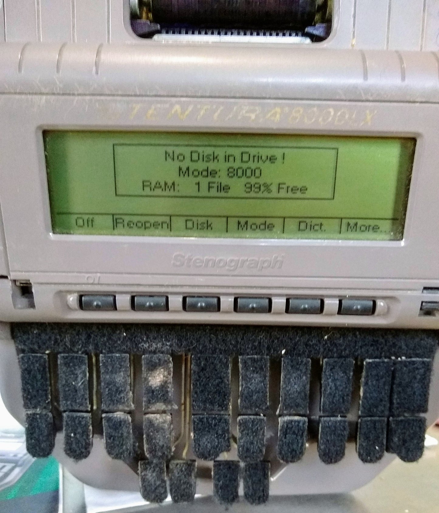 STENTURA 8000 LX STENOGRAPH withEASYLOCK TRIPOD COURT REPORTING WRITER FREE SHIP