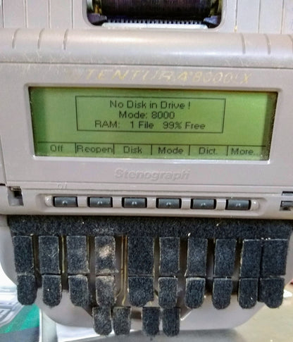 STENTURA 8000 LX STENOGRAPH withEASYLOCK TRIPOD COURT REPORTING WRITER FREE SHIP