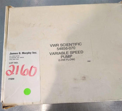 VWR SCIENTIFIC 54856-070 VARIABLE SPEED MINI PUMP (LOW PUMP) FREESHIP WATCHVIDEO
