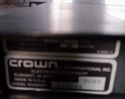 CROWN D75-A STEREO POWER AMPLIFIER 40W PER CHANNEL 8 OHMS  AMPLIFIER  FREE SHIP