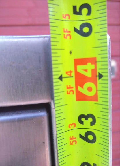 VINTAGE RARE HEAVY GAUGE STAINLESS STEEL CABINET 5Shelf Wheels 65x24x36 FREESHIP