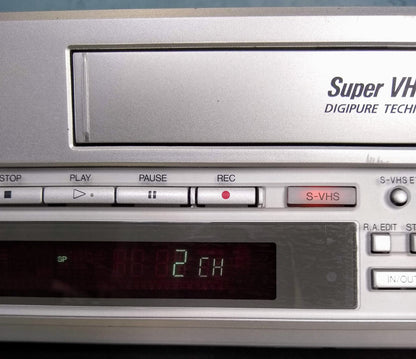 JVC HR-DVS2U MINI-DV/S-VHS COMBO VIDEO CASSETTE RECORDER - No Remote - FREE SHIP