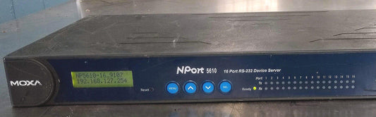 MOXA NPORT 5610 - 16 PORT RS-232/422/485 DEVICE SERVER FREE SHIPPING