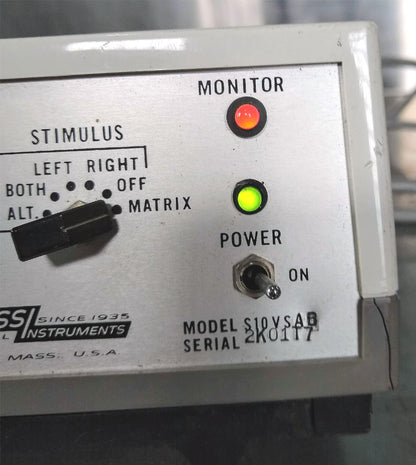 GRASS INSTRUMENTS S10 VSAB LED VISUAL STIMULATOR AMPLIFIER NEUROLOGY FREE SHIP