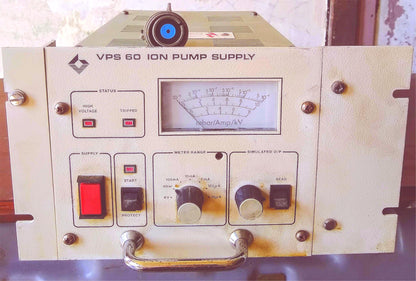 VG ELECTRONICS VPS60 ION PUMP SUPPLY 8000VOLTS HIGH VOLTAGE DC POWER mbar/Amp/kV