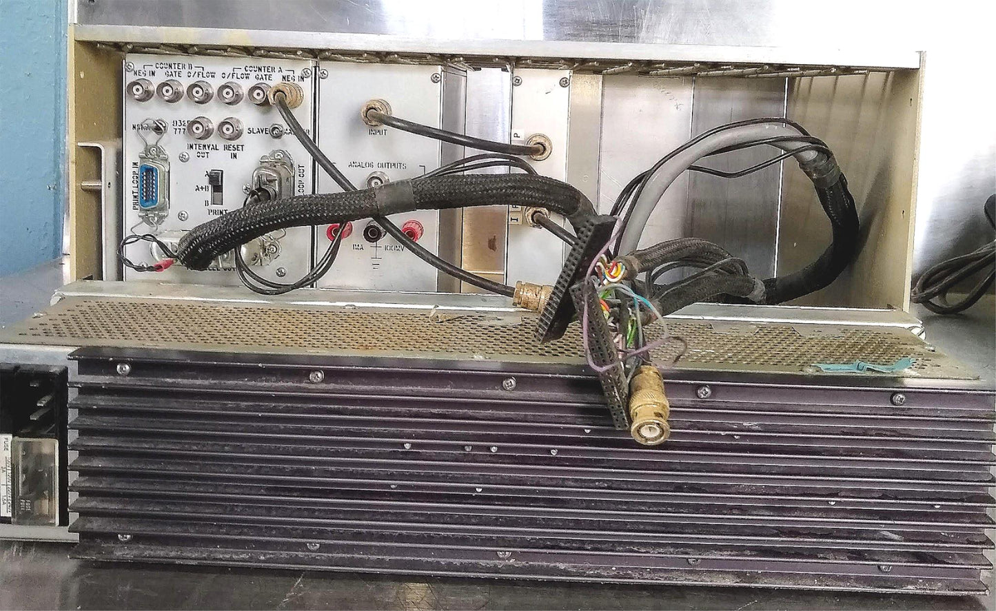 EG&G ORTEC 9315 PHOTON COUNTER 9349 RATEMETER 4001C BIN 4002A NIM POWER SUPPLY